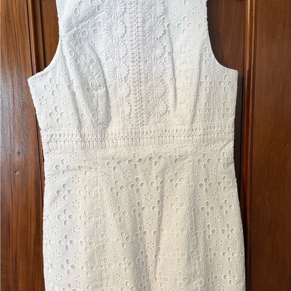 Lilly Pulitzer Sharice Resort White Lace Stretch Shift Dress Womens 6 - Picture 5 of 10